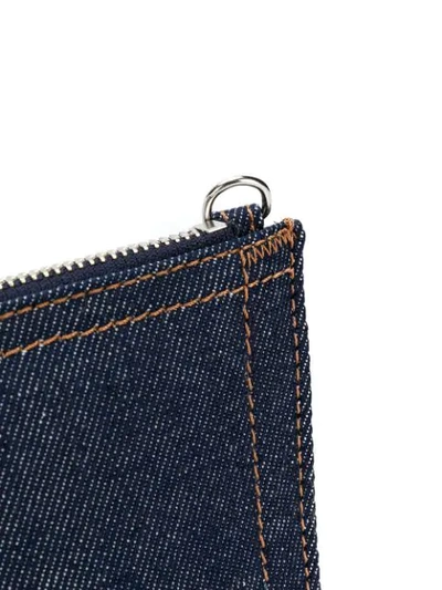 Shop Mm6 Maison Margiela Denim Crossbody Bag In Blue