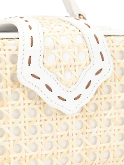Shop Mehry Mu Fey Basket Bag In White