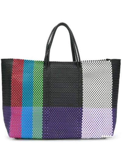 Shop Truss Nyc Colour-block Shopper Tote - Multicolour