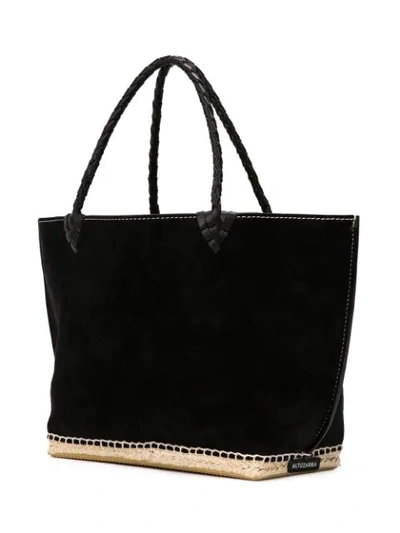 Shop Altuzarra Small ‘espadrille' Tote Bag In Black