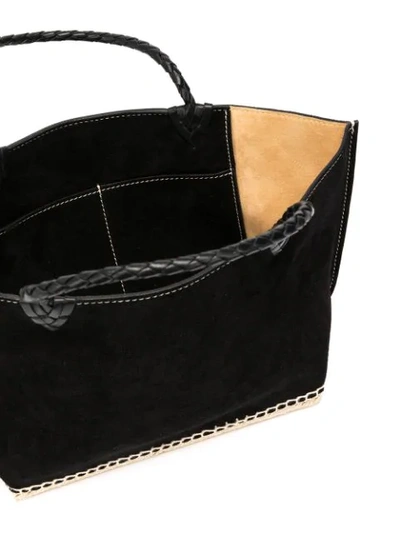 Shop Altuzarra Small ‘espadrille' Tote Bag In Black