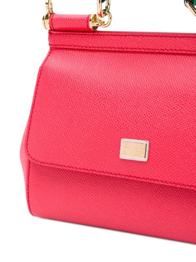Shop Dolce & Gabbana 'sicily' Handtasche In Red