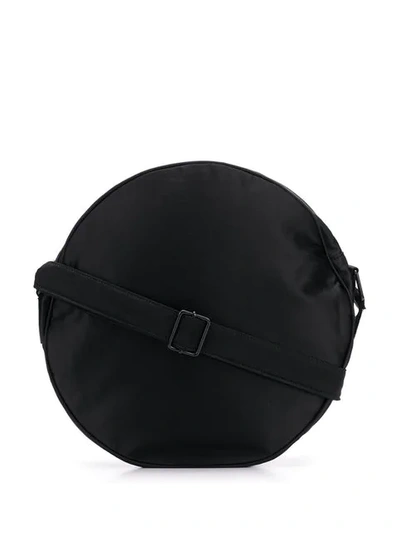 Shop Mm6 Maison Margiela Round Shoulder Bag In Black