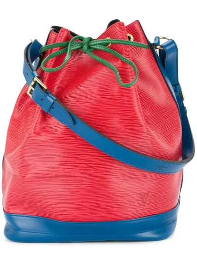 Pre-owned Louis Vuitton Noe Drawstring Shoulder Bag In Red