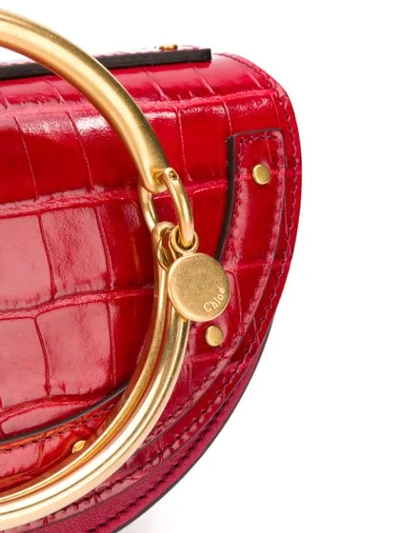 Shop Chloé Nile Minaudiere Bag In Red