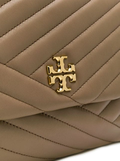 Shop Tory Burch Quilted Shoulder Bag In Neutrals