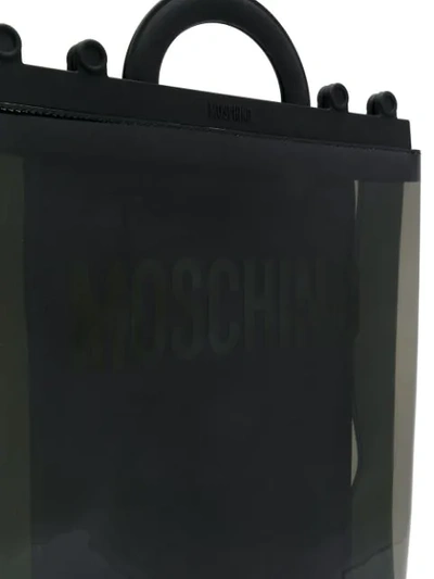 Shop Moschino Shopper Mit Logo - Schwarz In Black