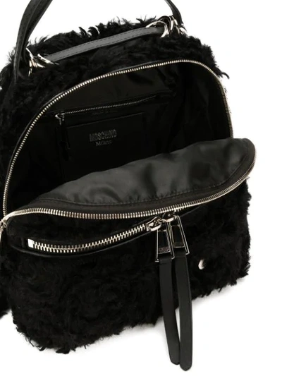 Shop Moschino B-pocket Backpack - Black