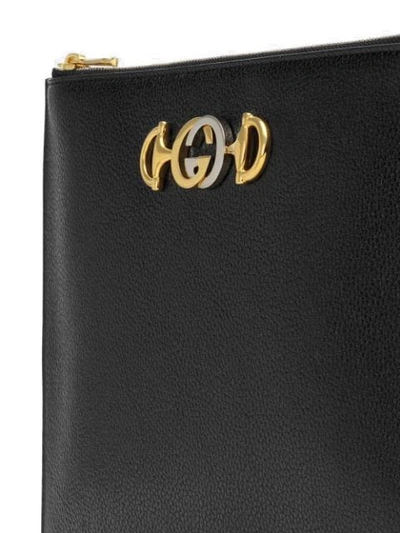 Shop Gucci Zumi Pouch In Black