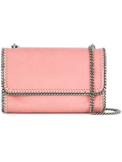 Shop Stella Mccartney Hardware Embellished Square Bag In Pink