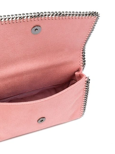 Shop Stella Mccartney Hardware Embellished Square Bag In Pink