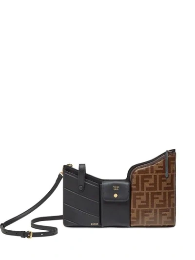 FENDI MULTI POCKETS BELT BAG - 黑色