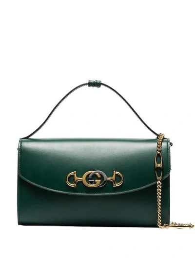 Shop Gucci Borghese Small Shoulder Bag In Green