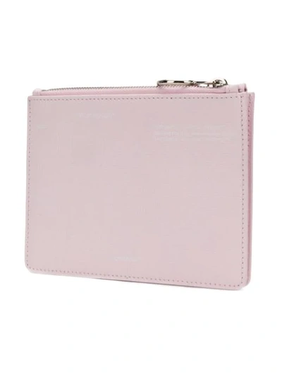 Shop Off-white Double Flat Pouch - Pink