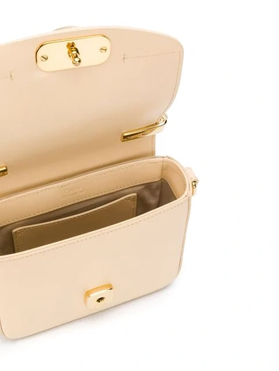 Shop Chloé  C Shoulder Bag In 290 Blondie Beige