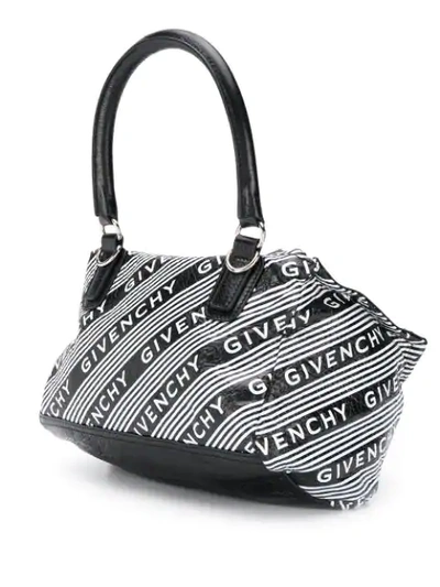 Shop Givenchy Small Logo Pandora Bag In Black