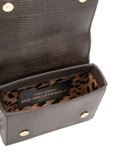 Shop Dolce & Gabbana Small Dg Millenials Bag In Grey