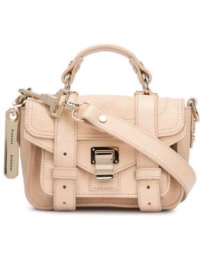 Shop Proenza Schouler Micro Ps1 Satchel Bag In Neutrals