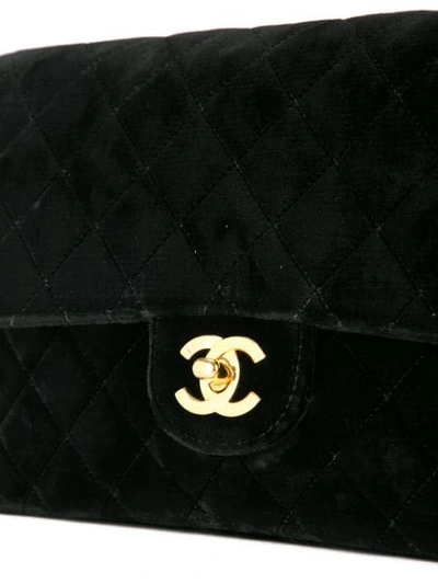 Pre-owned Chanel 1994-1996 Chain Backpack Bag In Black