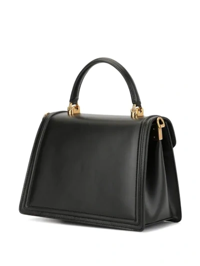 Shop Dolce & Gabbana Medium Devotion Tote Bag In Black