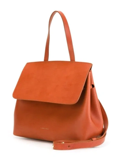 Shop Mansur Gavriel Mini Lady Bag In Brown