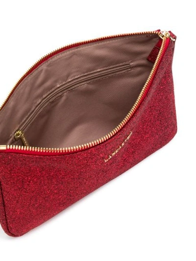 Shop Lancaster Glitter Clutch Bag In Red