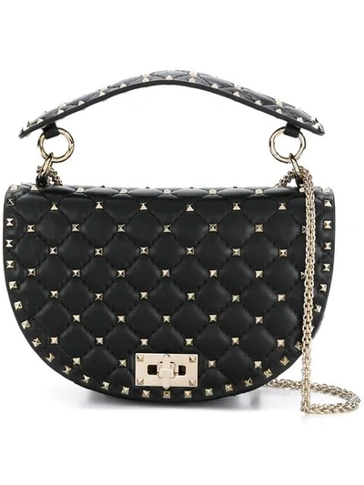 Shop Valentino Garavani Rockstud Spike Crossbody Bag In Black