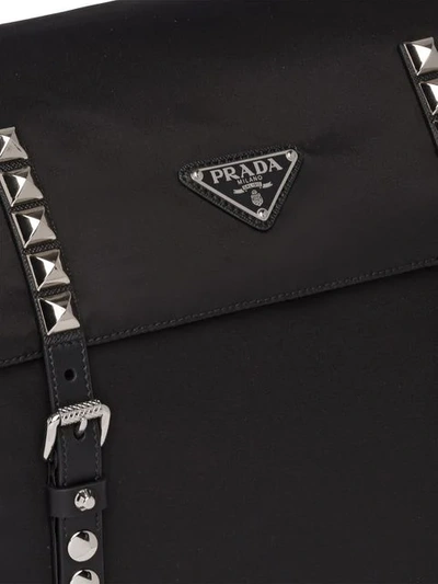 Shop Prada Black Nylon Belt Bag In F0002 Black