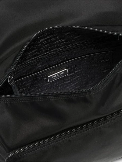 Shop Prada Black Nylon Belt Bag In F0002 Black