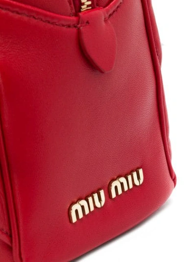 Shop Miu Miu Quilted Backpack In Red