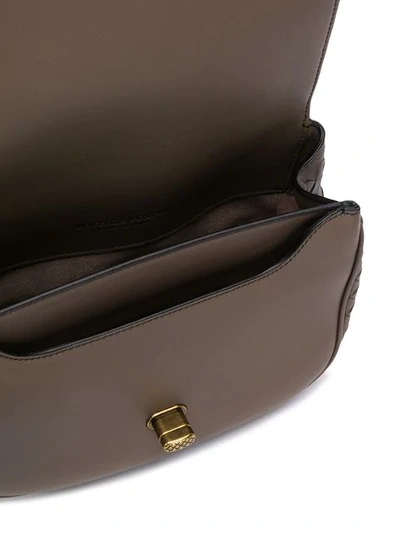 Shop Bottega Veneta Bv Luna Crossbody Bag In 2967 -steel New-nero/s.n