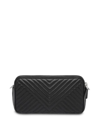 Shop Prada Mini Quilted Crossbody Bag - Black