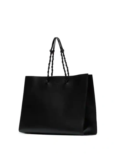 Shop Jil Sander Medium Tangle Tote In Black