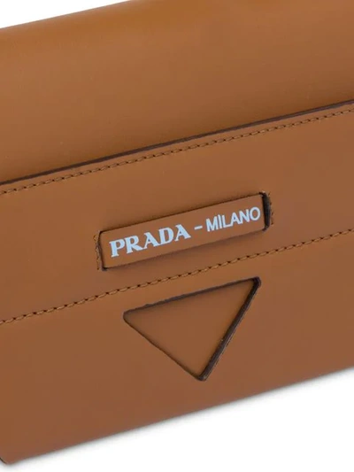 Shop Prada Manuelle Shoulder Bag In F0xug Cognac