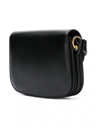 Shop Calvin Klein 205w39nyc Small Round Lock Shoulder Bag In Black