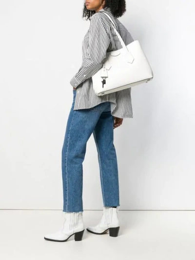 Shop Dkny Sullivan Shoulder Bag In White