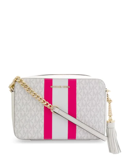 michael kors white and pink purse