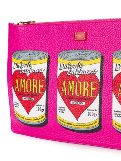 Shop Dolce & Gabbana Cleo Clutch Bag In Pink