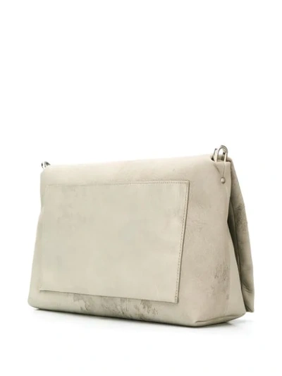 Shop Rick Owens Babel Medium Flap Bag In Grey