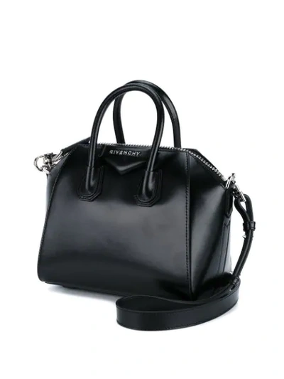 Givenchy Mini Leather Handbag With Adjustable Strap In Black
