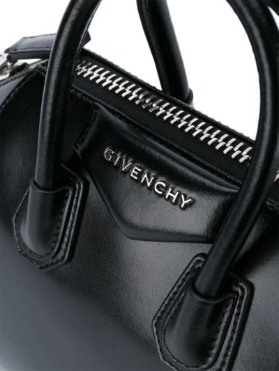 Givenchy Mini Leather Handbag With Adjustable Strap In Black