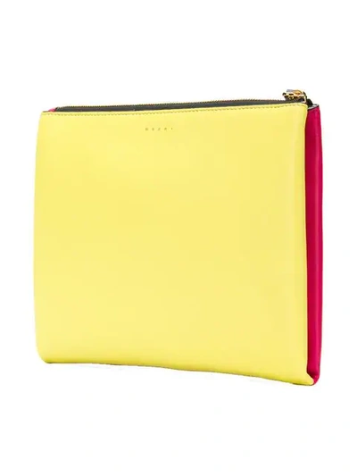 Shop Marni Slim Clutch Bag In Pink