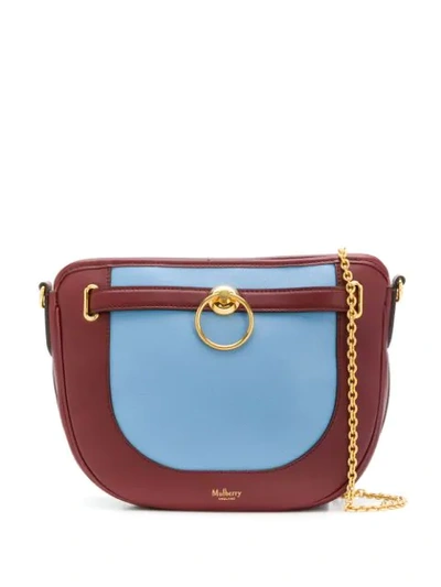Shop Mulberry Brockwell Silky Bag In Blue