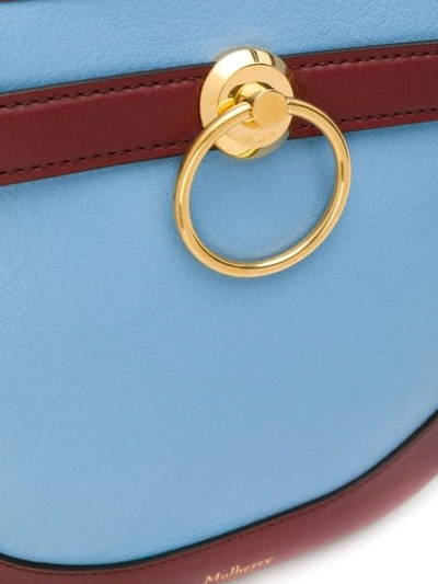 Shop Mulberry Brockwell Silky Bag In Blue