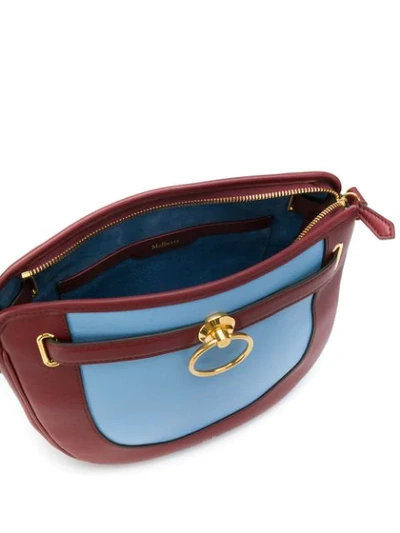 Shop Mulberry Brockwell Silky Bag In Blue