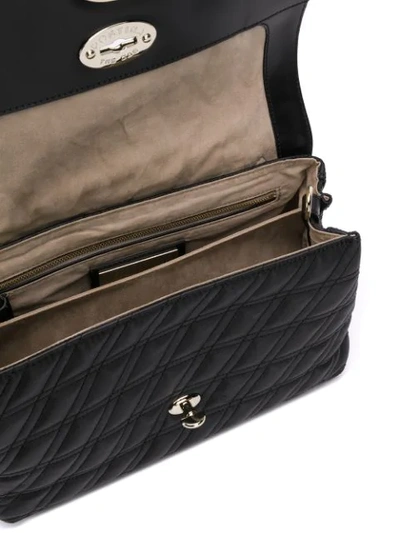 Shop Zanellato Quilted Shoulder Bag In Black