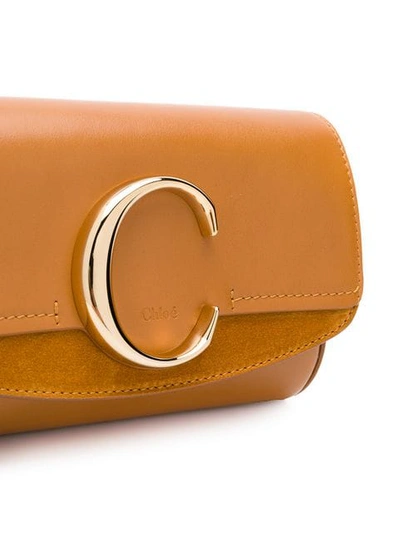 Shop Chloé C Belt Bag In Brown