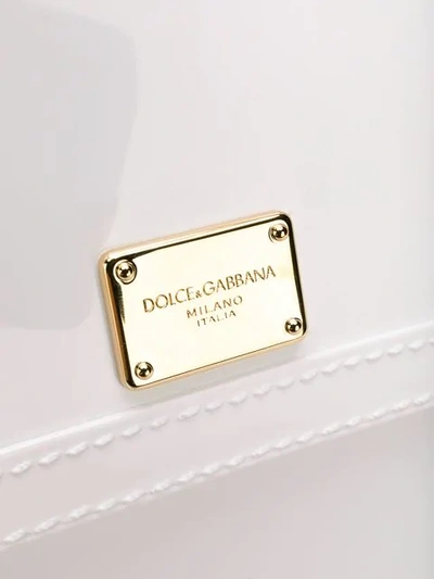 Shop Dolce & Gabbana Sicily Tote Bag In 80001 Bianco