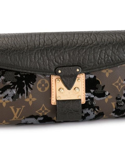 Pre-owned Louis Vuitton  De Jais Manege Clutch In Black