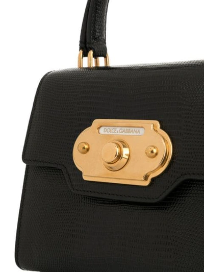 Shop Dolce & Gabbana Mini Welcome Bag In Black